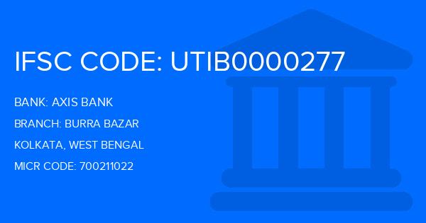Axis Bank Burra Bazar Branch IFSC Code