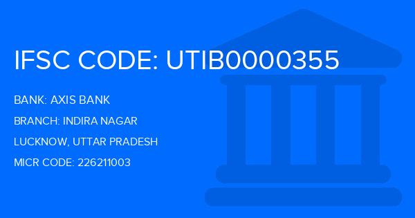 Axis Bank Indira Nagar Branch IFSC Code