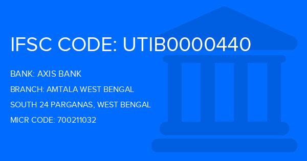 Axis Bank Amtala West Bengal Branch IFSC Code