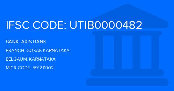 Axis Bank Gokak Karnataka Branch IFSC Code
