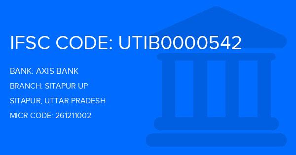 Axis Bank Sitapur Up Branch IFSC Code