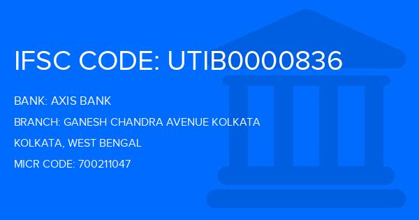 Axis Bank Ganesh Chandra Avenue Kolkata Branch IFSC Code