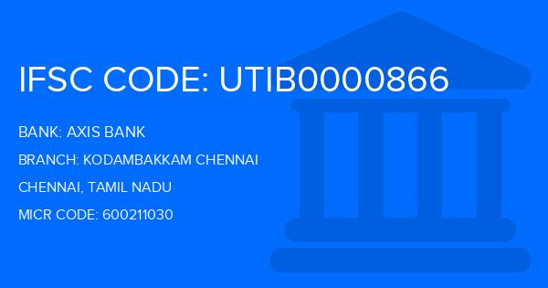 Axis Bank Kodambakkam Chennai Branch IFSC Code