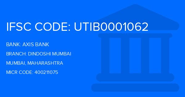 Axis Bank Dindoshi Mumbai Branch IFSC Code