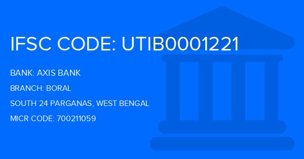Axis Bank Boral Branch IFSC Code