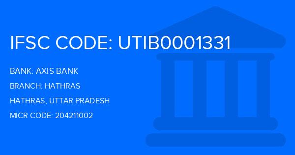 Axis Bank Hathras Branch IFSC Code