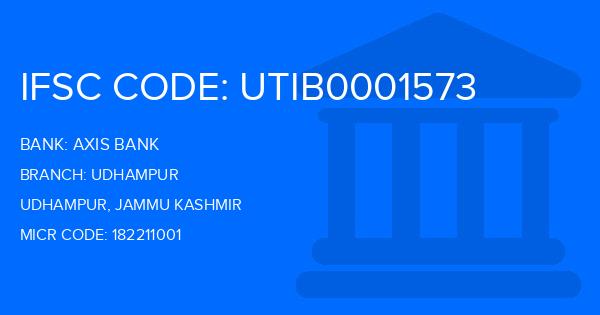 Axis Bank Udhampur Branch IFSC Code