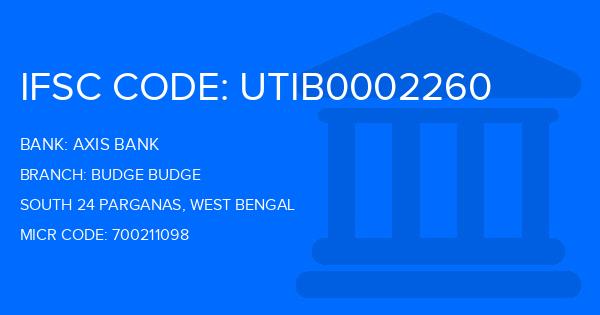 Axis Bank Budge Budge Branch IFSC Code
