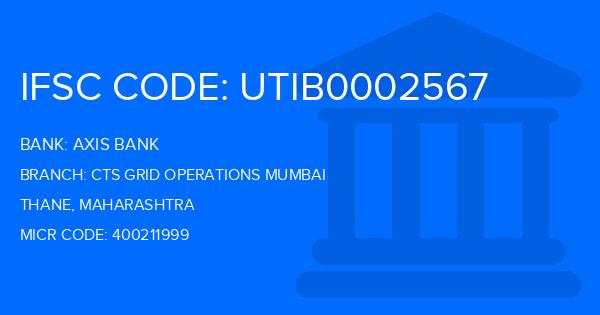 Axis Bank Cts Grid Operations Mumbai Branch IFSC Code