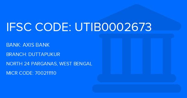 Axis Bank Duttapukur Branch IFSC Code