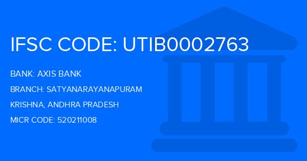 Axis Bank Satyanarayanapuram Branch IFSC Code