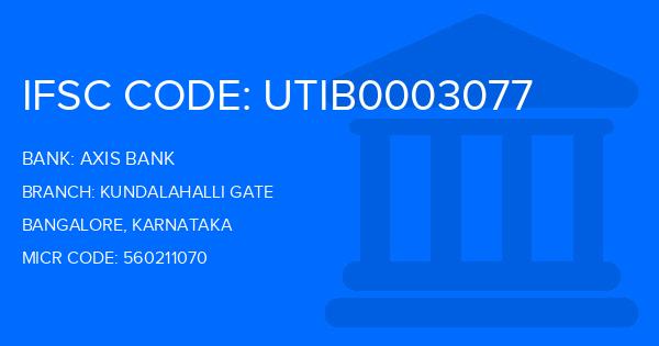 Axis Bank Kundalahalli Gate Branch IFSC Code