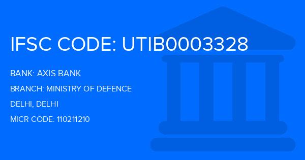Axis Bank Ministry Of Defence Branch IFSC Code
