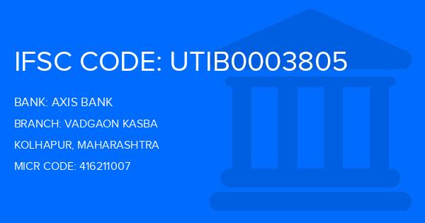 Axis Bank Vadgaon Kasba Branch IFSC Code