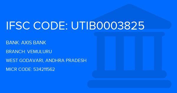 Axis Bank Vemuluru Branch IFSC Code