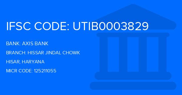 Axis Bank Hissar Jindal Chowk Branch IFSC Code