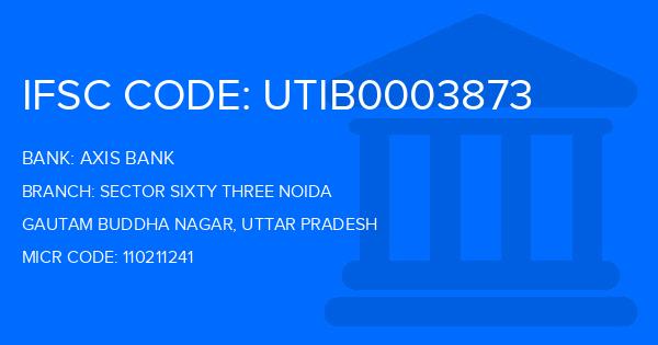 Axis Bank Sector Sixty Three Noida Branch IFSC Code
