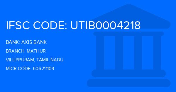Axis Bank Mathur Branch IFSC Code