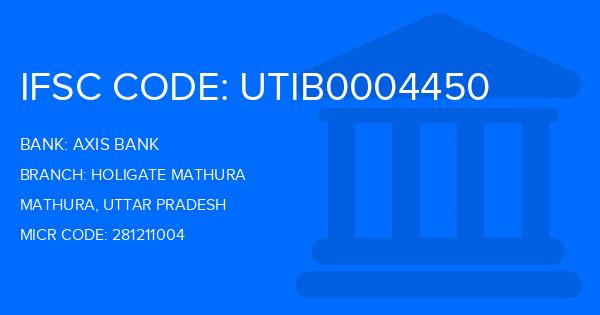 Axis Bank Holigate Mathura Branch IFSC Code
