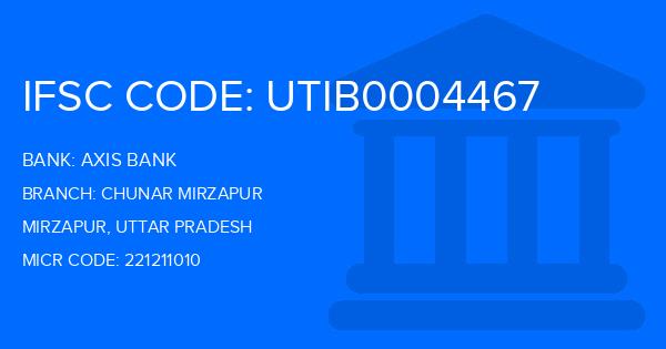 Axis Bank Chunar Mirzapur Branch IFSC Code
