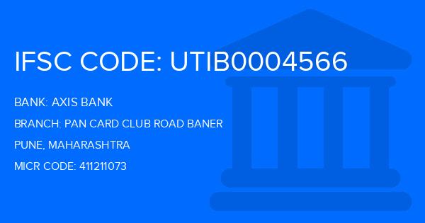 Axis Bank Pan Card Club Road Baner Branch IFSC Code