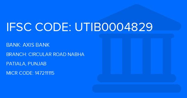 Axis Bank Circular Road Nabha Branch IFSC Code