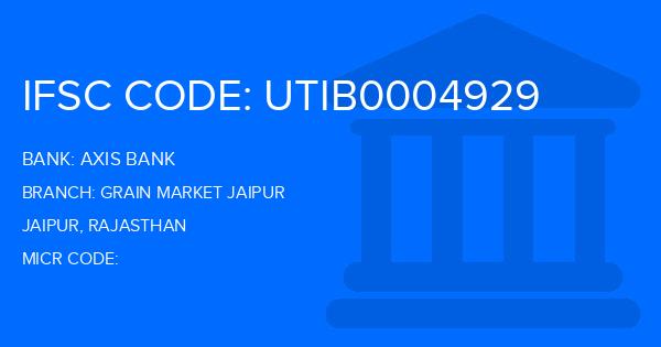 Axis Bank Grain Market Jaipur Branch IFSC Code