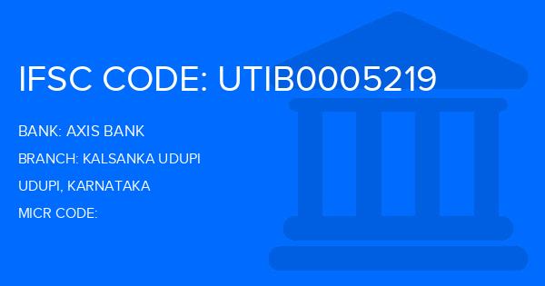 Axis Bank Kalsanka Udupi Branch IFSC Code