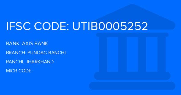 Axis Bank Pundag Ranchi Branch IFSC Code