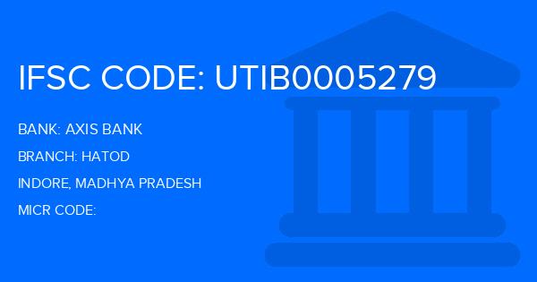 Axis Bank Hatod Branch IFSC Code