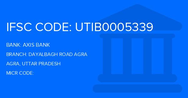 Axis Bank Dayalbagh Road Agra Branch IFSC Code