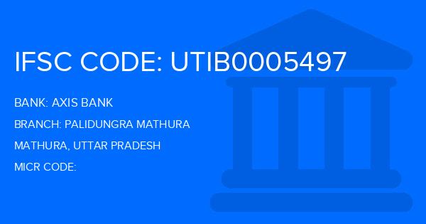 Axis Bank Palidungra Mathura Branch IFSC Code