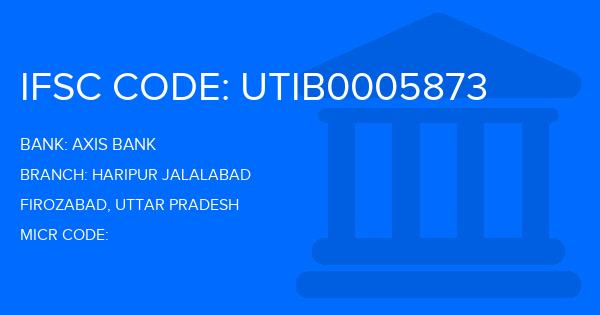 Axis Bank Haripur Jalalabad Branch IFSC Code