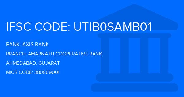 Axis Bank Amarnath Cooperative Bank Branch IFSC Code