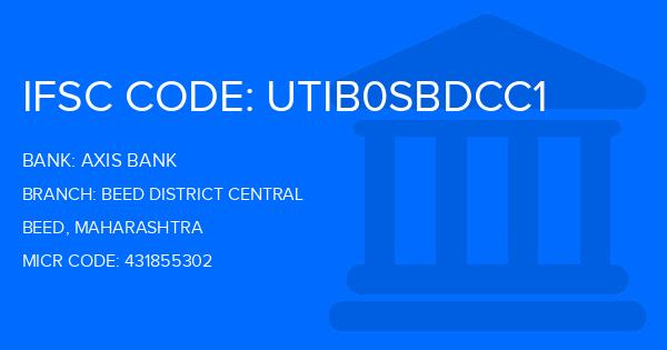 Axis Bank Beed District Central Branch IFSC Code