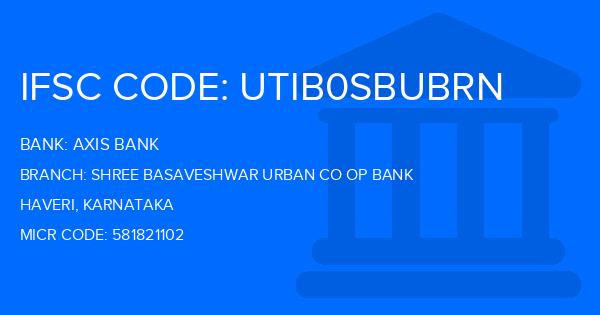 Axis Bank Shree Basaveshwar Urban Co Op Bank Branch IFSC Code