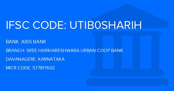 Axis Bank Sree Harihareshwara Urban Coop Bank Branch IFSC Code