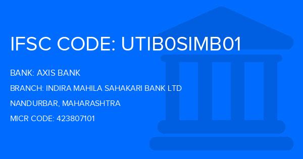 Axis Bank Indira Mahila Sahakari Bank Ltd Branch IFSC Code