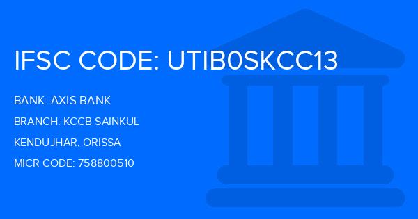Axis Bank Kccb Sainkul Branch IFSC Code