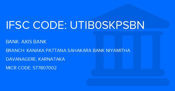 Axis Bank Kanaka Pattana Sahakara Bank Niyamitha Branch IFSC Code