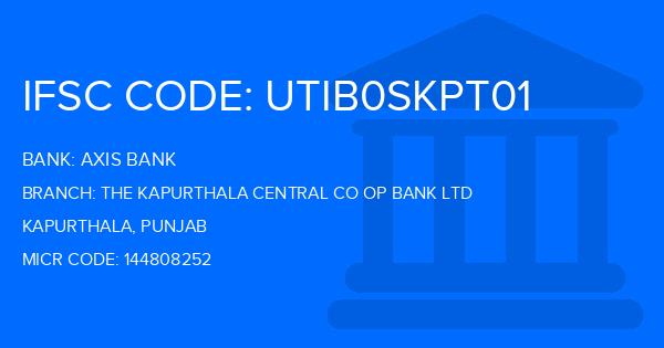Axis Bank The Kapurthala Central Co Op Bank Ltd Branch IFSC Code
