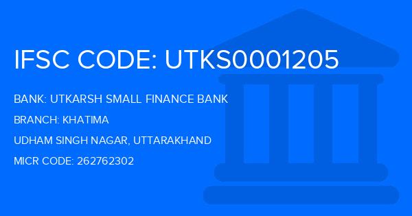 Utkarsh Small Finance Bank Khatima Branch IFSC Code