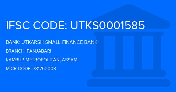 Utkarsh Small Finance Bank Panjabari Branch IFSC Code