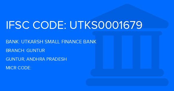 Utkarsh Small Finance Bank Guntur Branch IFSC Code