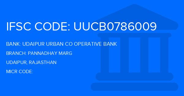 Udaipur Urban Co Operative Bank Pannadhay Marg Branch IFSC Code