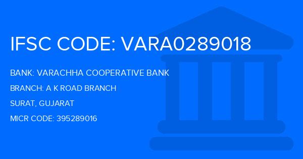 Varachha Cooperative Bank A K Road Branch