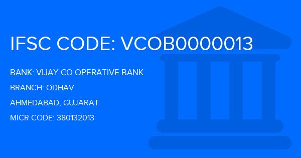 Vijay Co Operative Bank Odhav Branch IFSC Code