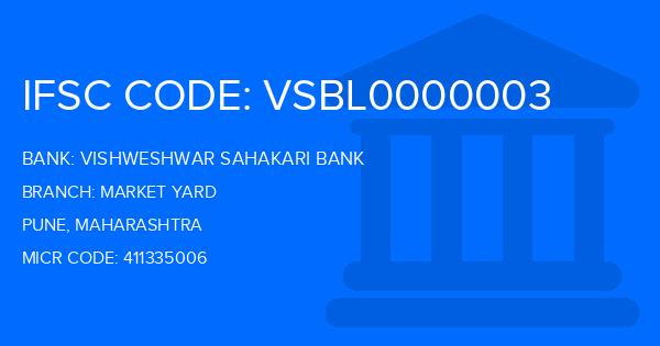 Vishweshwar Sahakari Bank Market Yard Branch IFSC Code