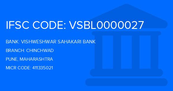Vishweshwar Sahakari Bank Chinchwad Branch IFSC Code