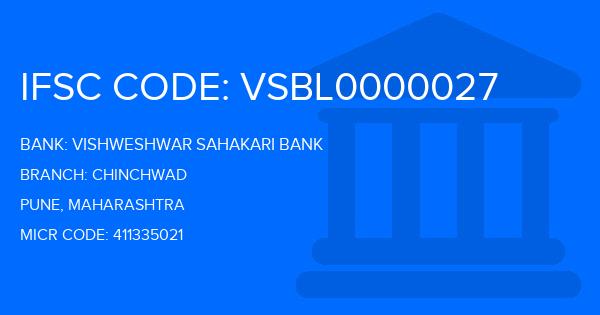 Vishweshwar Sahakari Bank Chinchwad Branch IFSC Code